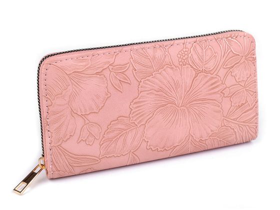 Dámska peňaženka 3D kvety 9,5x19 cm