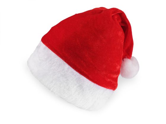 Detská vianočná zamatová čiapka