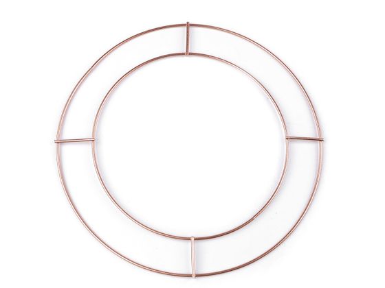 Dvojitý kovový kruh na lapač snov / na dekorovanie Ø15 a 20 cm
