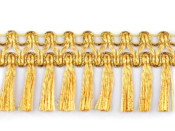 Leonské strapce zlaté šírka 45 mm