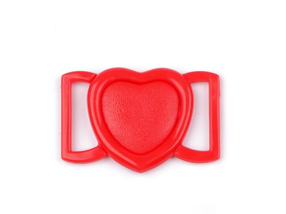 Plavkové zapínanie srdce šírka 20 mm plastové