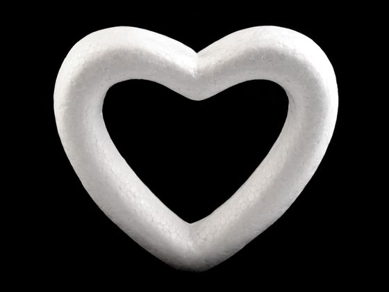 Srdce 10x11,5 cm polystyrén