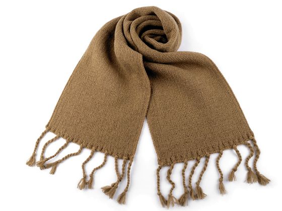 Zimný šál pletený 27x175